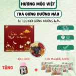 Trà gừng đường nâu