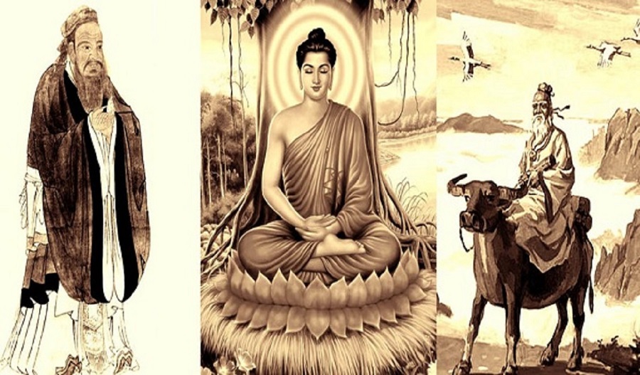 Nho giáo. Phật giáo, Đạo giáo